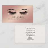Luxury Lash Business Card  Luxury Design Visitenkarte (Vorne/Hinten)