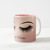 Luxury Lash  Design Zweifarbige Tasse (VorderseiteRechts)