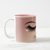 Luxury Lash  Design Zweifarbige Tasse (Links)