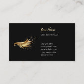 Luxury Lash Technician After care Card Terminkarte (Vorderseite)