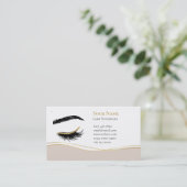 Luxury Lash Technician After care Card Terminkarte (Stehend Vorderseite)