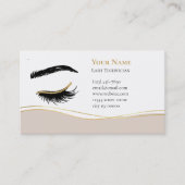 Luxury Lash Technician After care Card Terminkarte (Vorderseite)