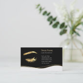 Luxury Lash Technician After care Card Terminkarte (Stehend Vorderseite)