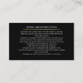 Luxury Lash Technician After care Card Terminkarte (Rückseite)