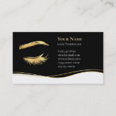 Luxury Lash Technician After care Card Terminkarte (Vorderseite)