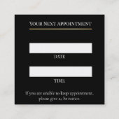 Luxury Lash Technician Appointment Card Terminkarte (Rückseite)