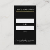Luxury Lash Technician Appointment Card Terminkarte (Rückseite)