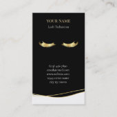 Luxury Lash Technician Appointment Card Terminkarte (Vorderseite)