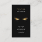 Luxury Lash Technician Appointment Card Terminkarte (Vorderseite)