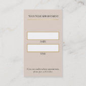 Luxury Lash Technician Appointment Card Terminkarte (Rückseite)