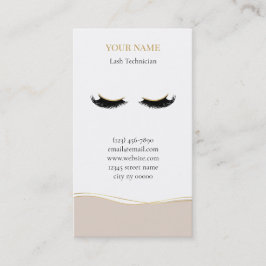 Luxury Lash Technician Appointment Card Terminkarte
