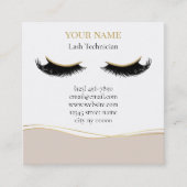 Luxury Lash Technician Appointment Card Terminkarte (Vorderseite)