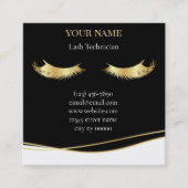 Luxury Lash Technician Appointment Card Terminkarte (Vorderseite)