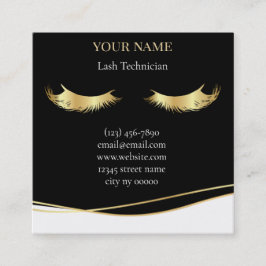 Luxury Lash Technician Appointment Card Terminkarte