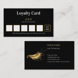 Luxury Lash Technician Loyalty Card Treuekarte