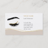 Luxury Lash Technician Loyalty Card Treuekarte (Rückseite)