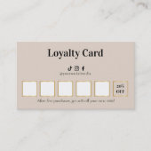 Luxury Lash Technician Loyalty Card Treuekarte (Vorderseite)