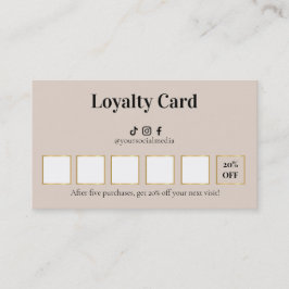 Luxury Lash Technician Loyalty Card Treuekarte
