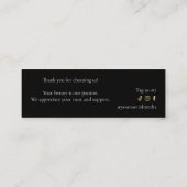 Luxury Lash Technician Thank you Card Treuekarte (Rückseite)