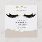 Luxury Lash Technician Thank you Card Treuekarte (Vorderseite)