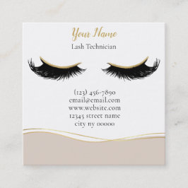 Luxury Lash Technician Thank you Card Treuekarte