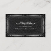 Luxury Leather | Antike Rahmen Visitenkarte (Rückseite)