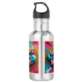 "Luxury Lifestyle Jokes" Edelstahlflasche (Rückseite)
