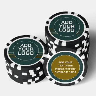 Luxury Linen Popular Green Gold Texture Collection Pokerchips