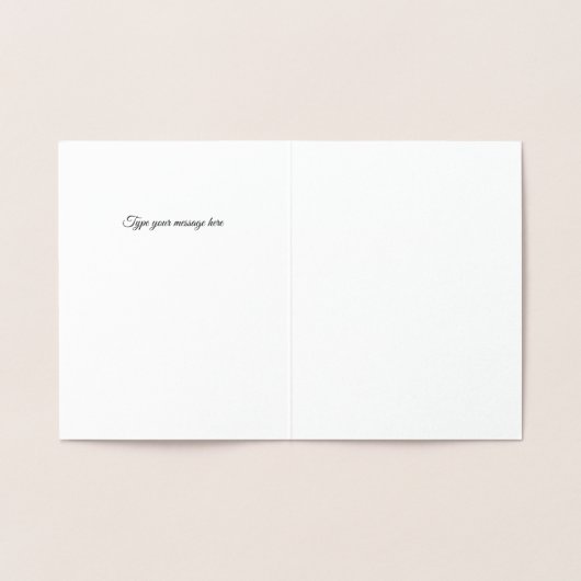 Luxury Mabrook Islamic Wedding Walima Nikkah Folienkarte (Innenseite)