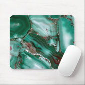 Luxury Malachite Gemstone Agate Marble Mousepad (Mit Mouse)