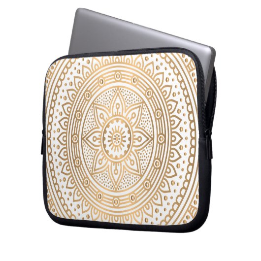 Luxury Mandala 1 Laptopschutzhülle (Vorderseite Links)