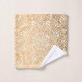 Luxury Mandala 35 Badhandtuch Set (Waschlappen)
