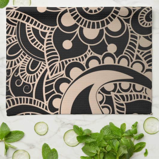 Luxury Mandala 42 Geschirrtuch (Gefaltet)