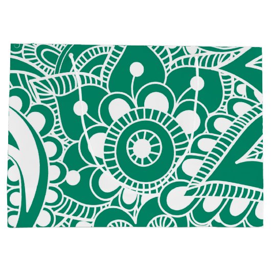 Luxury Mandala 48 Große Geschenktüte (Rückseite)