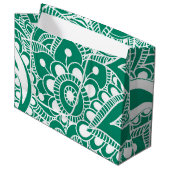 Luxury Mandala 48 Große Geschenktüte (Vorderseite Schrägansicht)