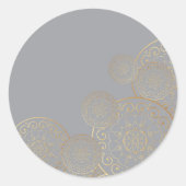 Luxury Mandala 49 Runder Aufkleber (Vorderseite)