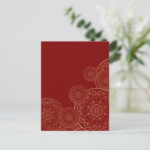 Luxury Mandala 50 Feiertagspostkarte
