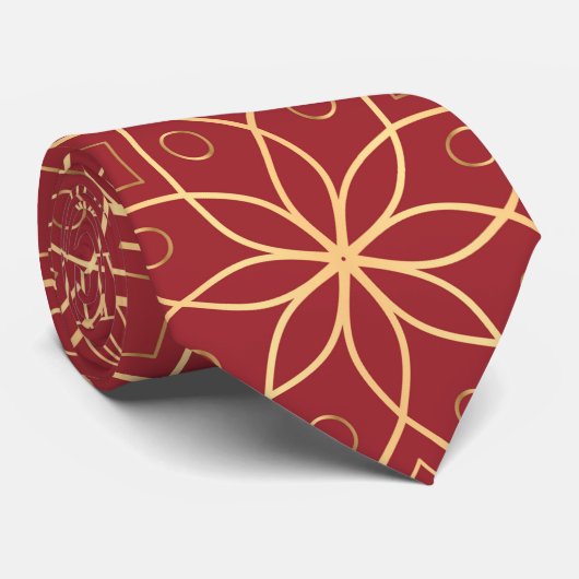 Luxury Mandala 6 Krawatte (Gerollt)