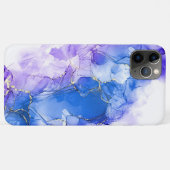 Luxury Marble Blue Silver Glitzer Case-Mate iPhone Hülle (Rückseite (Horizontal))