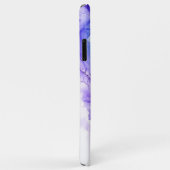 Luxury Marble Blue Silver Glitzer Case-Mate iPhone Hülle (Hinten/Rechts)