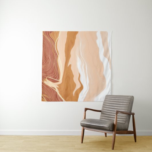 Luxury marble texture background design. Liquid ma Wandteppich (Beispiel (Horizontal))