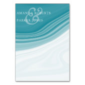 Luxury Marble Wedding Tischnummer (Rückseite)