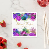 Luxury Mardi Gras Gold Wedding Serviette (Beispiel)