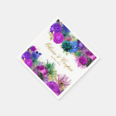 Luxury Mardi Gras Gold Wedding Serviette (Ecke)