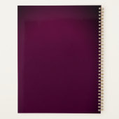 Luxury Maroon & Gold Wedding Planner Book Planer (Rückseite)