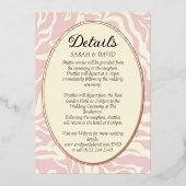 Luxury Matisse Rose Gold Round Frame Folieneinladung (Vorderseite)