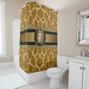 Luxury Medusa Giraff Printdusche Vorhang