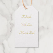 LUXURY MERRY CHRISTMAS PERSONALISIERT XMAS TREE GO GESCHENKANHÄNGER (Rückseite)