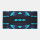 Luxury Metallic Blue Background Schreibtischunterlage (Vorderseite)