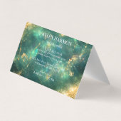 Luxury Minimal Custom Family Name | 5-Minute Edit Visitenkarten (Rückseite)